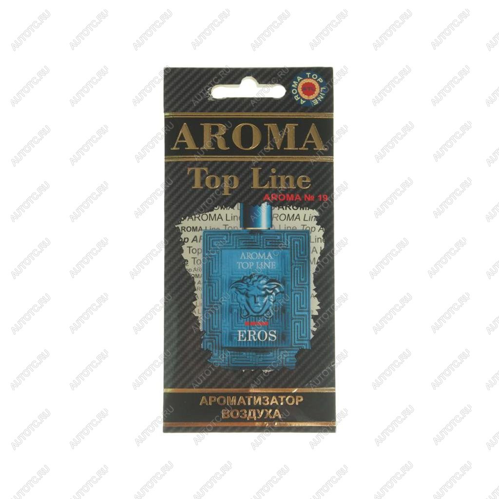 209 р. Ароматизатор подвесной пластина (№19 Versace Eros) TOP LINE TOP LINE №19 versace eros  с доставкой в г. Вологда