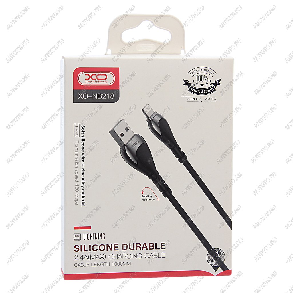389 р. Кабель USB Type C 1м черный XO XO nb218 2.4ablack  с доставкой в г. Вологда