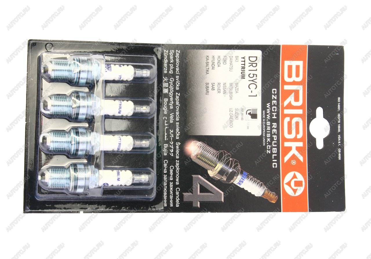 229 р. Свеча зажигания ВАЗ-2112 BRISK DR15YC-1 SUPER BRISK dr15yc-1  с доставкой в г. Вологда