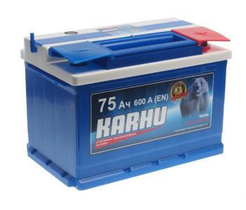 Аккумулятор KARHU 75Ач обратная полярность KARHU 6ст75(0)