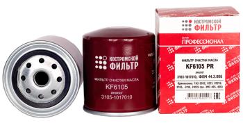 439 р. Фильтр масляный ГАЗ-3110,3302 (дв.ЗМЗ-406) Профессионал КОСТРОМСКОЙ ФИЛЬТР КП Автофильтр kf6105 pr  с доставкой в г. Вологда. Увеличить фотографию 2