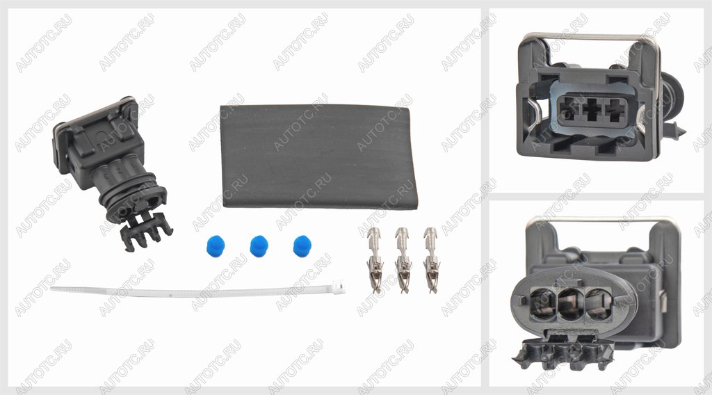 699 р. Разъем RENAULT электрический (3-х контактный) TE PARTS TE PARTS 7700798  с доставкой в г. Вологда