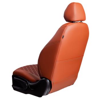 13 949 р. Комплект чехлов для сидений (ЦЗС Орегон) БАЙРОН ст БАЙРОН Lord Autofashion Лада Нива 4х4 2121 3 дв. дорестайлинг (1977-2019) (коричневый, вставка коричневая, строчка бежевая)  с доставкой в г. Вологда. Увеличить фотографию 3
