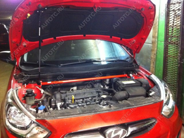 3 799 р. Растяжка передних стоек Kia Rio III (2011-), Hyndai Solaris (2010-) ТехноМастер ТехноМастер 688245160  с доставкой в г. Вологда