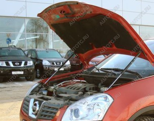 3 499 р. Упор капота ТехноМастер Nissan Qashqai 1 J10 рестайлинг (2010-2013)  с доставкой в г. Вологда