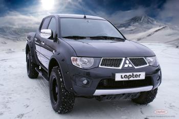 19 649 р. Расширители арок Mitsubishi L200 LAPTER (материал LLPDE, эластон) LAPTER 688249160  с доставкой в г. Вологда. Увеличить фотографию 1