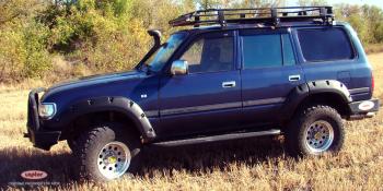 19 649 р. Расширители арок Toyota Land Cruiser 80 LAPTER (ширина 80мм) LAPTER 688249161  с доставкой в г. Вологда. Увеличить фотографию 1