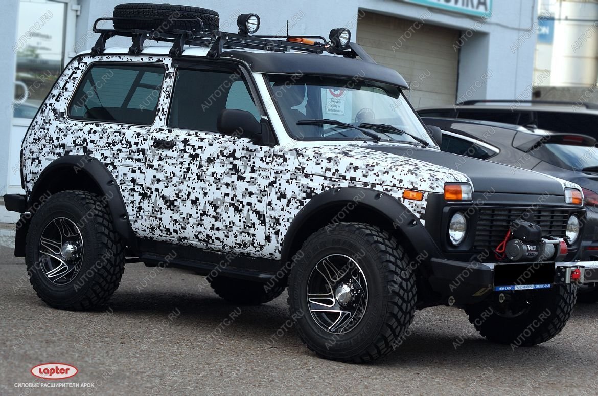 8 749 р. Расширители арок НИВА 2121 LAPTER (вырезанная арка) LAPTER 688249248  с доставкой в г. Вологда