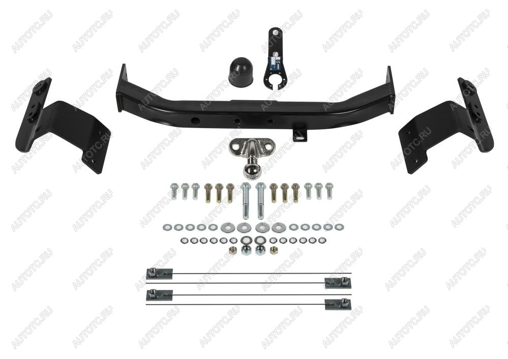 13 499 р. Фаркоп (Executive, TRD)(фланцевое крепление шара) Atlas Toyota Land Cruiser 200 2-ой рестайлинг (2015-2021) (стальной с порошковым покрытием, шар F (C, F30))  с доставкой в г. Вологда