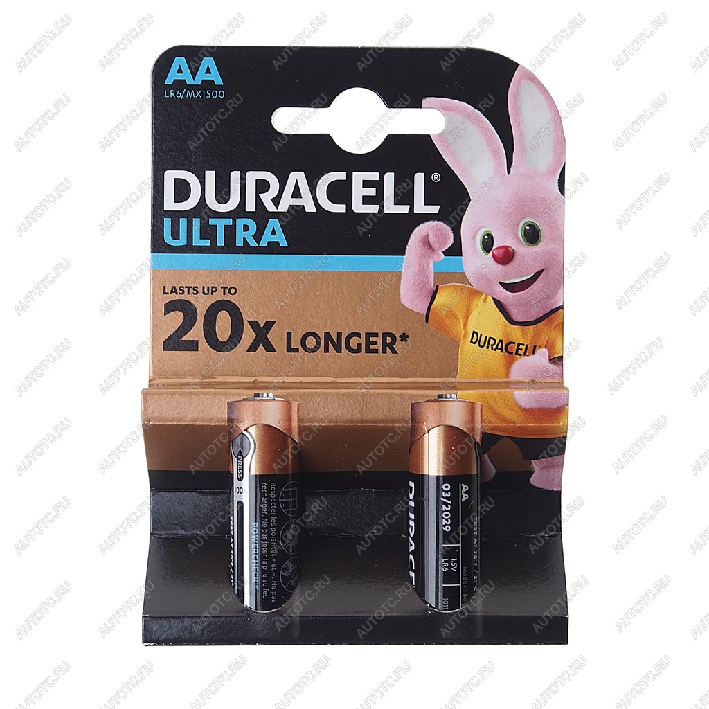 299 р. Батарейка AA LR6 1.5V блистер 2шт. (цена за 1шт.) Alkaline Ultra Power DURACELL DURACELL lr6u-2bl  с доставкой в г. Вологда