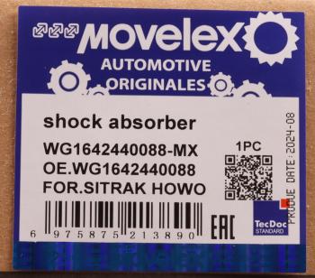 2 359 р. Амортизатор SITRAK HOWO кабины задний MOVELEX MOVELEX wg1642440088-mx  с доставкой в г. Вологда. Увеличить фотографию 8