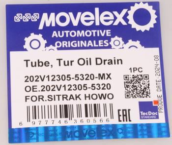 2 679 р. Трубка топливная SITRAK HOWO дв.MC11 обратки MOVELEX MOVELEX 202v123055320-mx  с доставкой в г. Вологда. Увеличить фотографию 10