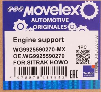 5 599 р. Подушка SITRAK HOWO T5G двигателя передняя MOVELEX MOVELEX wg9925590270-mx  с доставкой в г. Вологда. Увеличить фотографию 10