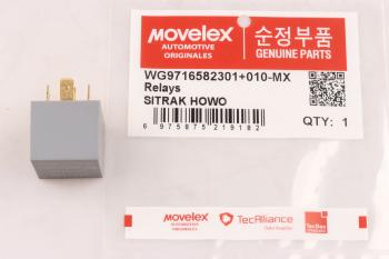 349 р. Реле электромагнитное 24V 5-ти контактное (40A) SITRAK HOWO MOVELEX MOVELEX wg9716582301+010-mx  с доставкой в г. Вологда. Увеличить фотографию 1