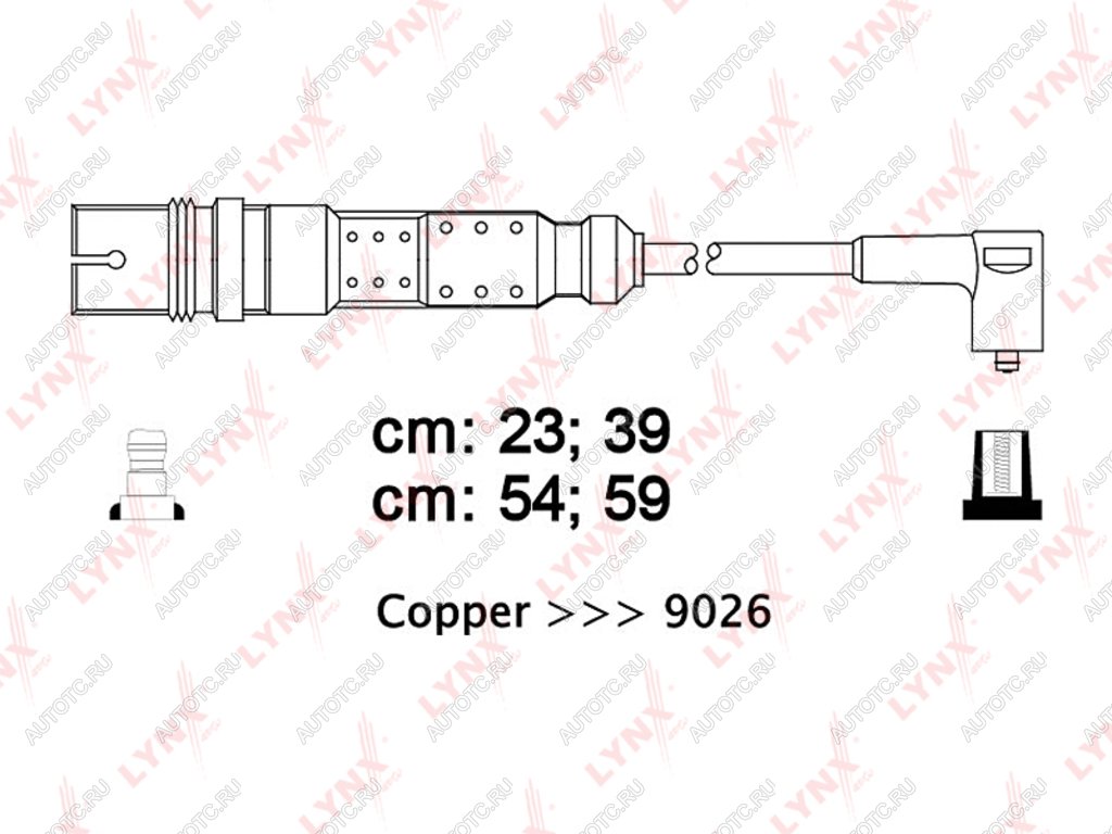 2 569 р. Провод высоковольтный VW Golf 4 AUDI A3,A4 (1.6) комплект LYNX LYNX spe8013  с доставкой в г. Вологда