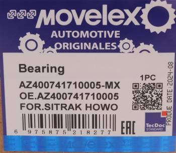 959 р. Подшипник SITRAK HOWO шкворня нижний MOVELEX MOVELEX az400741710005-mx  с доставкой в г. Вологда. Увеличить фотографию 6