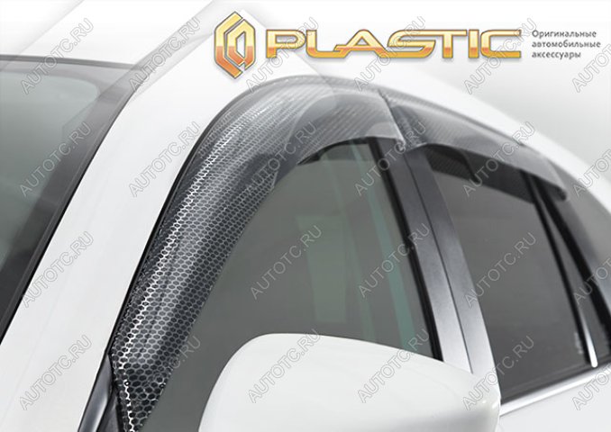 2 199 р. Ветровики дверей Серия Art графит CA Plastic на VGV U75 Plus I поколение, джип/suv 5 дв. 2024 - н.в.  с доставкой в г. Вологда