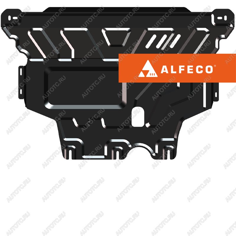 11 399 р. Защита картера и КПП (V-all) ALFECO  Volkswagen Jetta  A7 (2018-2022) седан дорестайлинг (алюминий 3 мм)  с доставкой в г. Вологда