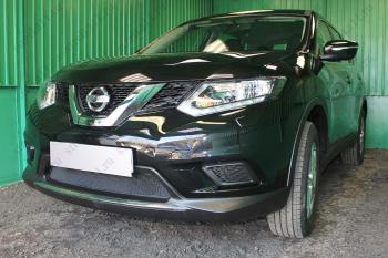 3 179 р. Защита радиатора (низ) Стандарт  Nissan X-trail  3 T32 (2013-2018) дорестайлинг (хром)  с доставкой в г. Вологда. Увеличить фотографию 3