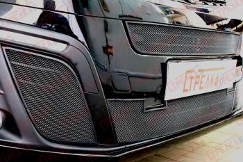 3 579 р. Защита радиатора (боковые) Стрелка11 Стандарт Opel Zafira Life С (2019-2025) (черные)  с доставкой в г. Вологда. Увеличить фотографию 3