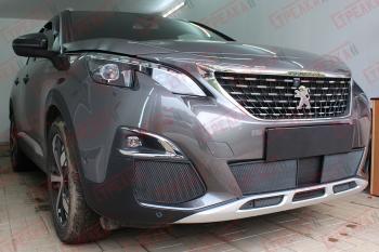 2 999 р. Защита радиатора (боковые) Стрелка11 Стандарт  Peugeot 3008  2 (2016-2025) (черные)  с доставкой в г. Вологда. Увеличить фотографию 2