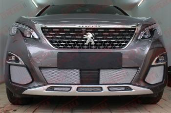 3 179 р. Защита радиатора (боковые) Стрелка11 Стандарт  Peugeot 3008  2 (2016-2025) (хром)  с доставкой в г. Вологда. Увеличить фотографию 2