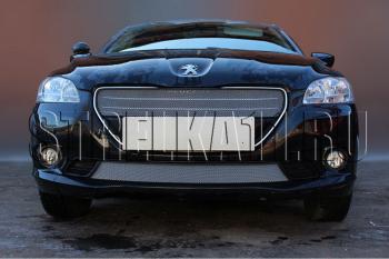 3 079 р. Защита радиатора (низ) Стрелка11 Стандарт  Peugeot 301 (2012-2017) (хром)  с доставкой в г. Вологда. Увеличить фотографию 2