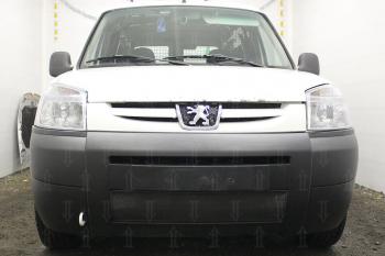 3 079 р. Защита радиатора (низ) Стрелка11 Стандарт Peugeot Partner M49/M59 рестайлинг (2002-2008) (черная)  с доставкой в г. Вологда. Увеличить фотографию 2