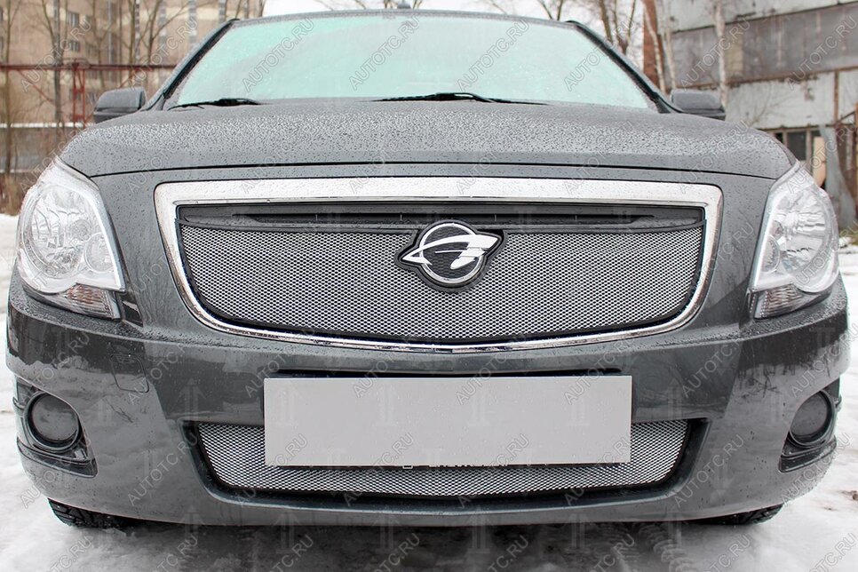 3 079 р. Защита радиатора (низ) Стрелка11 Стандарт  Chevrolet Cobalt (2011-2016), Ravon R4 (2016-2020) (хром)  с доставкой в г. Вологда