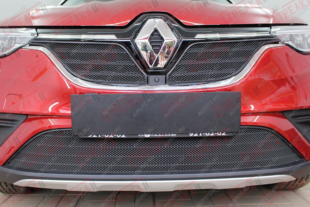 3 499 р. Защита радиатора (низ 2 части) Стандарт  Renault Arkana (2019-2025) (черная)  с доставкой в г. Вологда