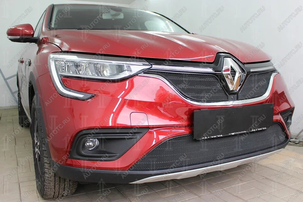 3 499 р. Защита радиатора (низ) Стрелка11 Стандарт  Renault Arkana (2019-2025) (черная)  с доставкой в г. Вологда