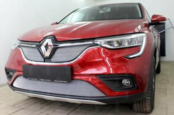 3 699 р. Защита радиатора (низ) Стрелка11 Стандарт  Renault Arkana (2019-2025) (хром)  с доставкой в г. Вологда. Увеличить фотографию 3