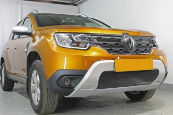 3 599 р. Защита радиатора (низ) Стрелка11 Стандарт Renault Duster HM рестайлинг (2021-2024) (черная)  с доставкой в г. Вологда. Увеличить фотографию 5