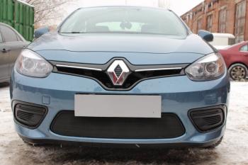 2 999 р. Защита радиатора (низ) Стрелка11 Стандарт Renault Fluence рестайлинг (2012-2016) (черная)  с доставкой в г. Вологда. Увеличить фотографию 2