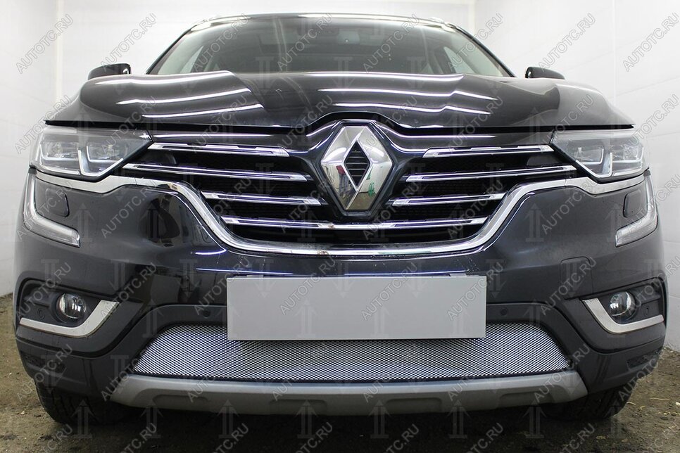 3 299 р. Защита радиатора Стрелка11 Стандарт  Renault Koleos  2 (2016-2025) (хром)  с доставкой в г. Вологда