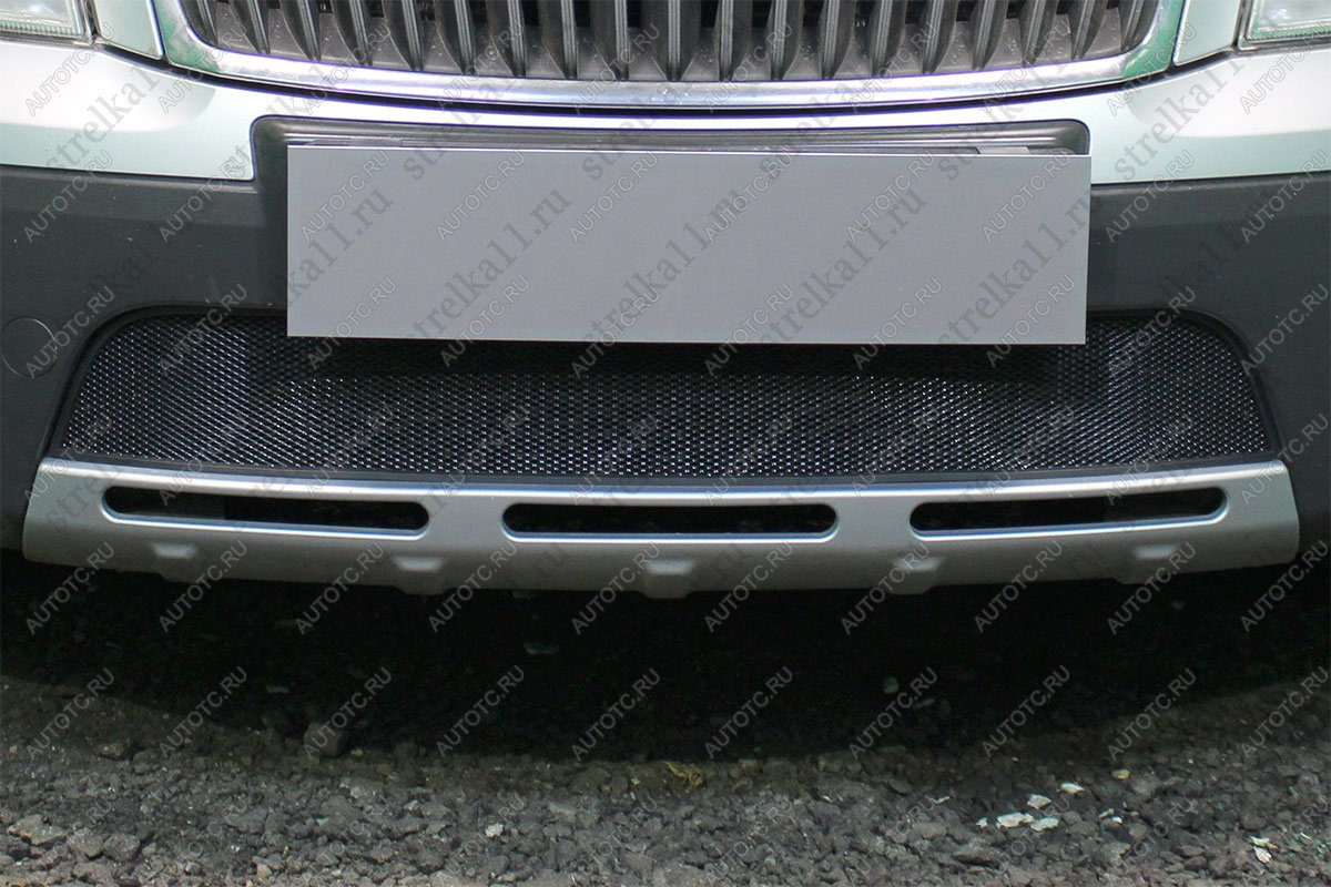 2 899 р. Защита радиатора Стрелка11 Стандарт Skoda Octavia A5 дорестайлинг универсал (2004-2008) (черная)  с доставкой в г. Вологда