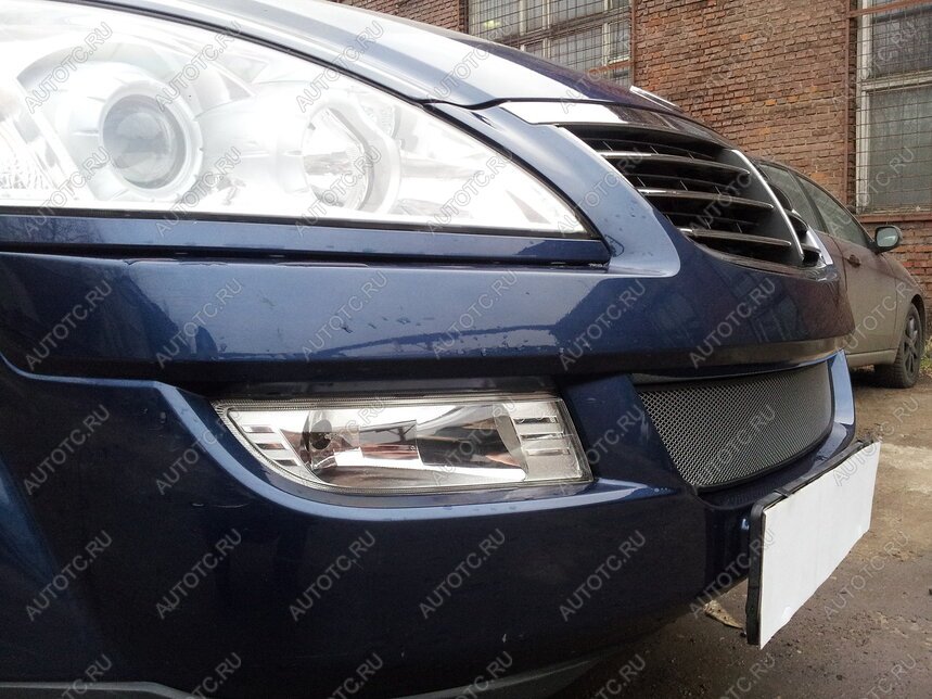 3 079 р. Защита радиатора Стрелка11 Стандарт  SSANGYONG Kyron (2005-2007) дорестайлинг (хром)  с доставкой в г. Вологда