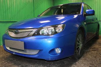 Защита радиатора (низ) Стрелка11 Стандарт Subaru Impreza ( GE,  GH) (2007-2012) седан, хэтчбэк (хром)