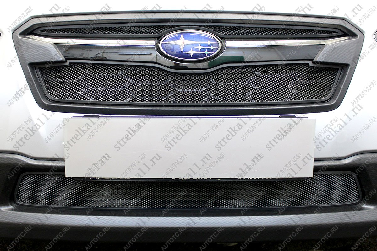 3 079 р. Защита радиатора (низ) Стрелка11 Стандарт Subaru XV GT/G24 дорестайлинг (2017-2021) (черная)  с доставкой в г. Вологда