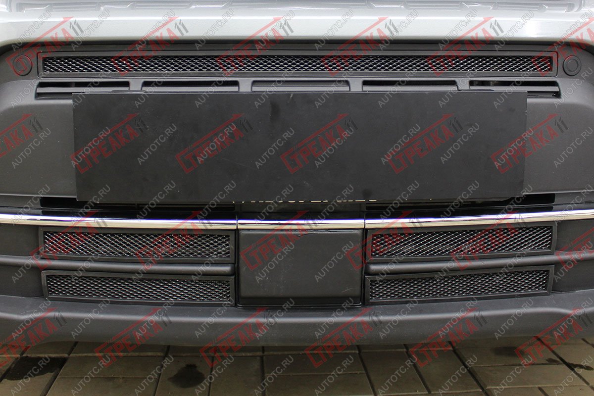 2 249 р. Защита радиатора Стрелка11 Стандарт  Suzuki Vitara  LY (2018-2025) рестайлинг (черная)  с доставкой в г. Вологда