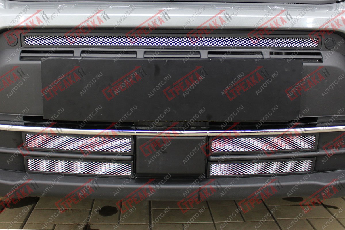 2 399 р. Защита радиатора Стрелка11 Стандарт  Suzuki Vitara  LY (2018-2025) рестайлинг (хром)  с доставкой в г. Вологда