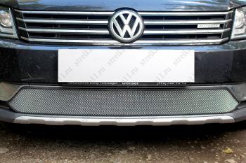 Защита радиатора (AllTrack) Стрелка11 Стандарт Volkswagen Passat  B7 (2010-2015) седан, универсал (хром)
