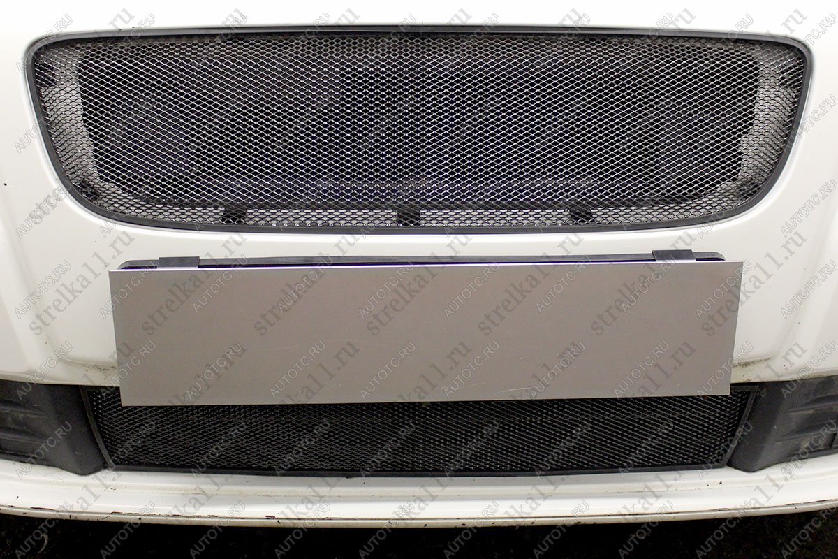 2 899 р. Защита радиатора (низ) Стрелка11 Стандарт  Volvo S40  MS седан (2007-2012) рестайлинг (черная)  с доставкой в г. Вологда