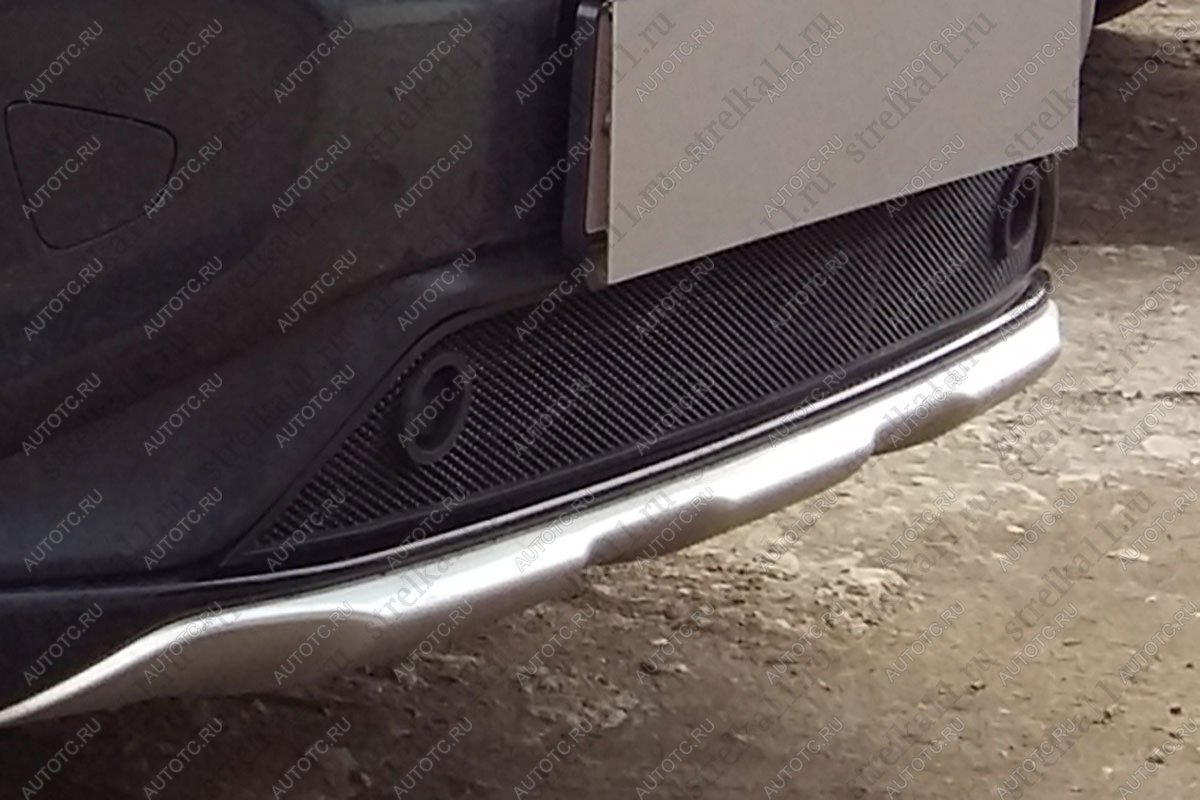 3 149 р. Защита радиатора (с парктроником) Стрелка11 Стандарт Volvo XC60  рестайлинг (2013-2017) (черная)  с доставкой в г. Вологда