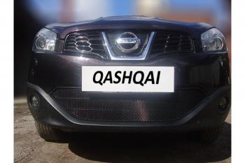 759 р. Зимняя заглушка решетки радиатора Стрелка11 Nissan Qashqai 1 J10 рестайлинг (2010-2013)  с доставкой в г. Вологда. Увеличить фотографию 2