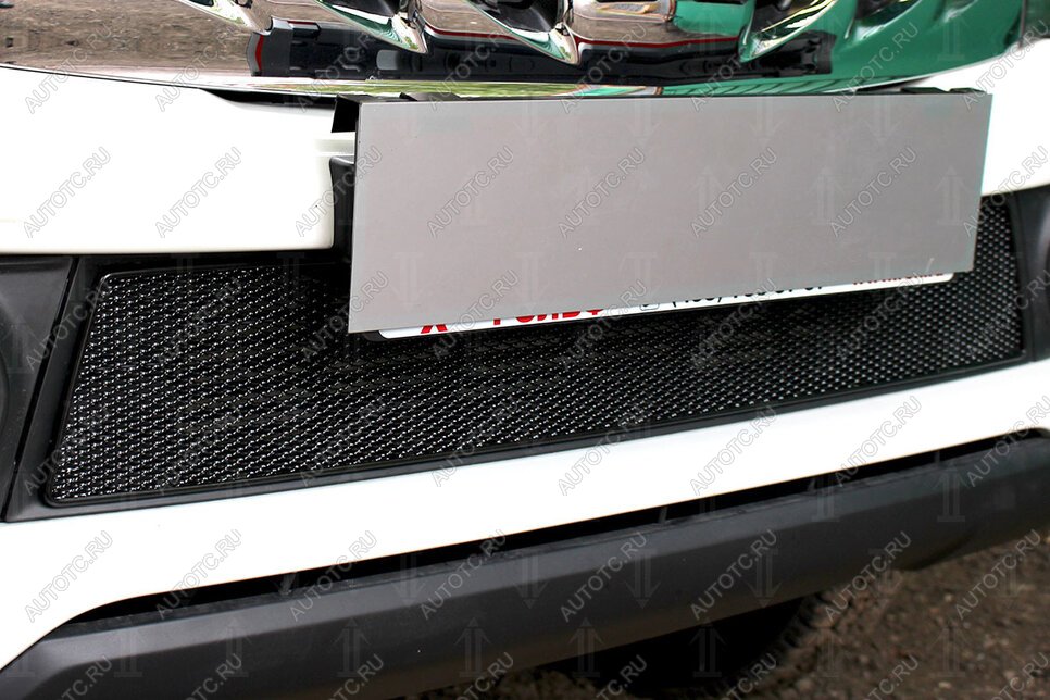 3 899 р. Защита радиатора низ Стрелка11 PREMIUM Mitsubishi L200 5 KK,KL дорестайлинг (2015-2019) (черная)  с доставкой в г. Вологда