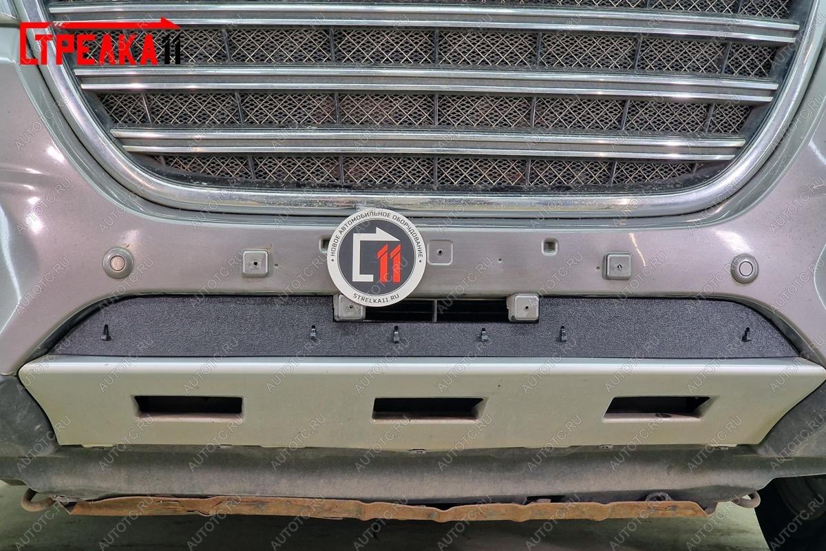 1 089 р. Зимняя защита на стяжке (низ) Стрелка11 Haval H6 (2013-2020) (черная)  с доставкой в г. Вологда