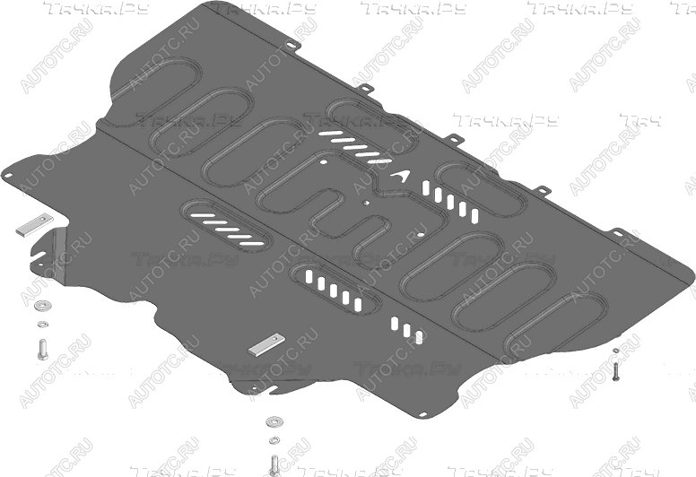 11 699 р. Защита картера и КПП ALFECO  Changan LAMORE (2023-2025) (алюминий 4 мм)  с доставкой в г. Вологда