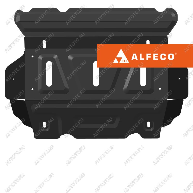 8 949 р. Защита радиатора (V-2,0 MT 4WD) ALFECO  JAC T8 (2018-2023) Pickup Double Cab (алюминий 4 мм)  с доставкой в г. Вологда