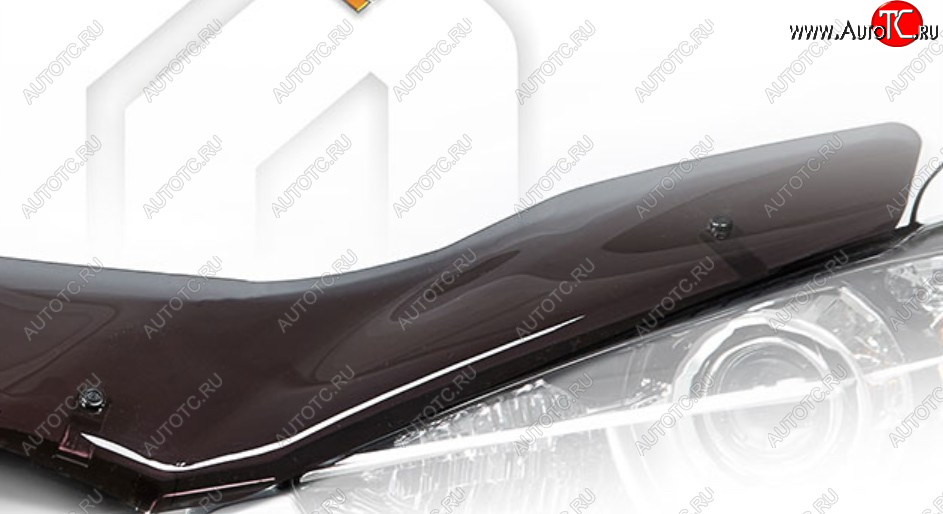 2 159 р. Дефлектор капота CA-Plastiс  Ravon R2 (2016-2025) (Classic полупрозрачный, Без надписи)  с доставкой в г. Вологда